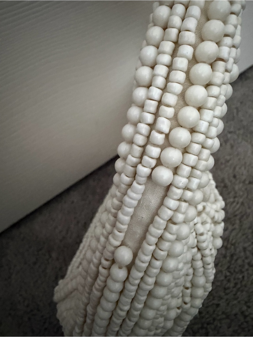 Antik Kraft Cream Beaded Shoulder Bag - Picture 6 of 8
